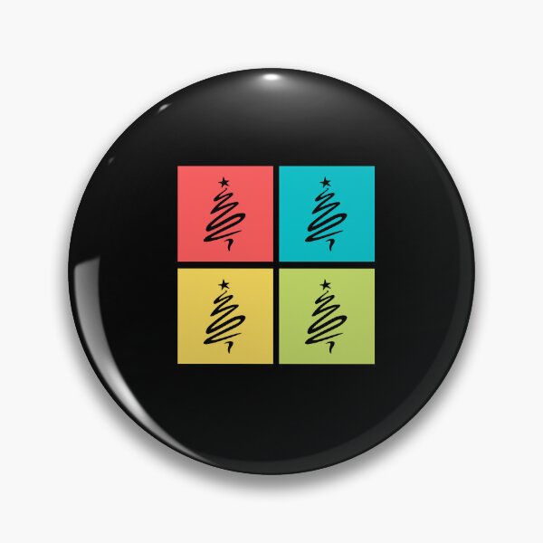 Item preview, Christmas tree | Colorful pop art blocks designed and sold by lang-popart.