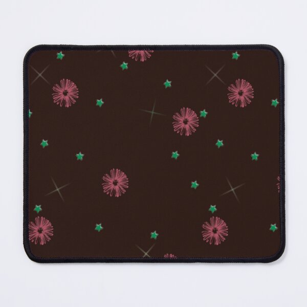 Item preview, Aster Hollow (flowers and stars) - PINK AND SOOT BLACK designed and sold by archaDIAlidia.