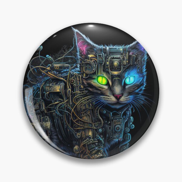 Item preview, Wired Mech Cat designed and sold by 9LivesCats.