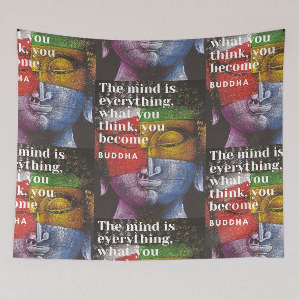 Item preview, The mind is everything, what you think you become Buddha Quote designed and sold by t1n3333.
