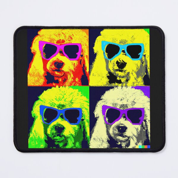 Item preview, Poodles in style of an Andy Warhol print designed and sold by AIK9Artwork.