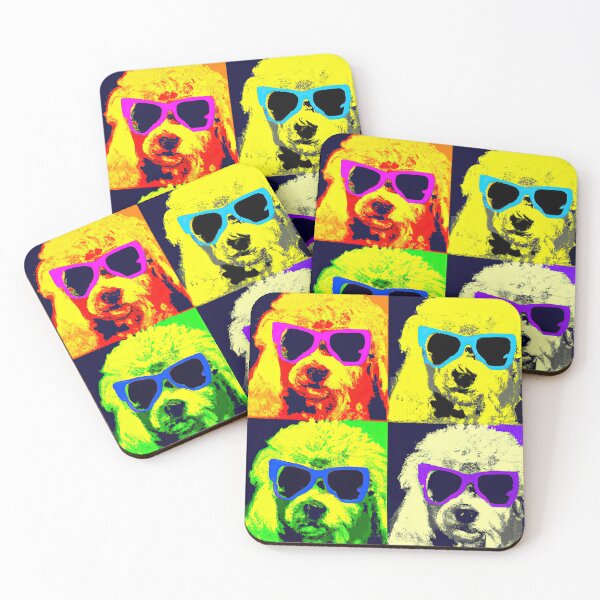 Item preview, Poodles in style of an Andy Warhol print designed and sold by AIK9Artwork.