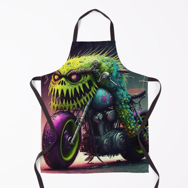 Item preview, Lovely monster on a motorcycle designed and sold by mrlongfield.