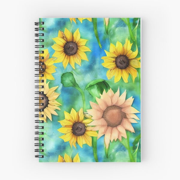 Item preview, Water colored Sunflower floral pint designed and sold by FunkyFreshStyle.