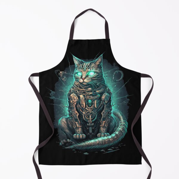 Item preview, Cyber Glow Cat designed and sold by 9LivesCats.