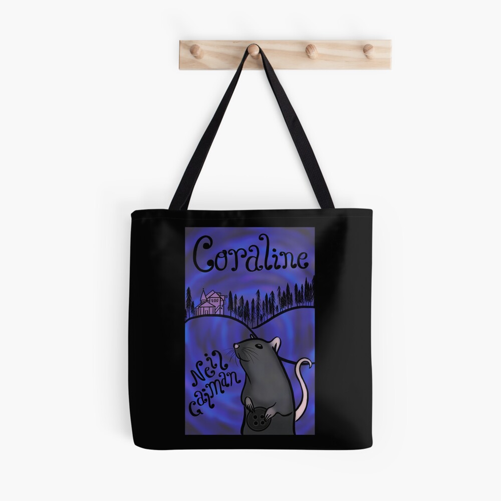 Coraline Book Cover Tote Bag for Sale by thebookishgoth