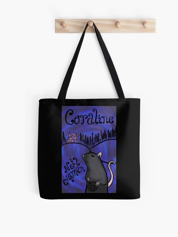 Coraline Book Cover Tote Bag for Sale by thebookishgoth