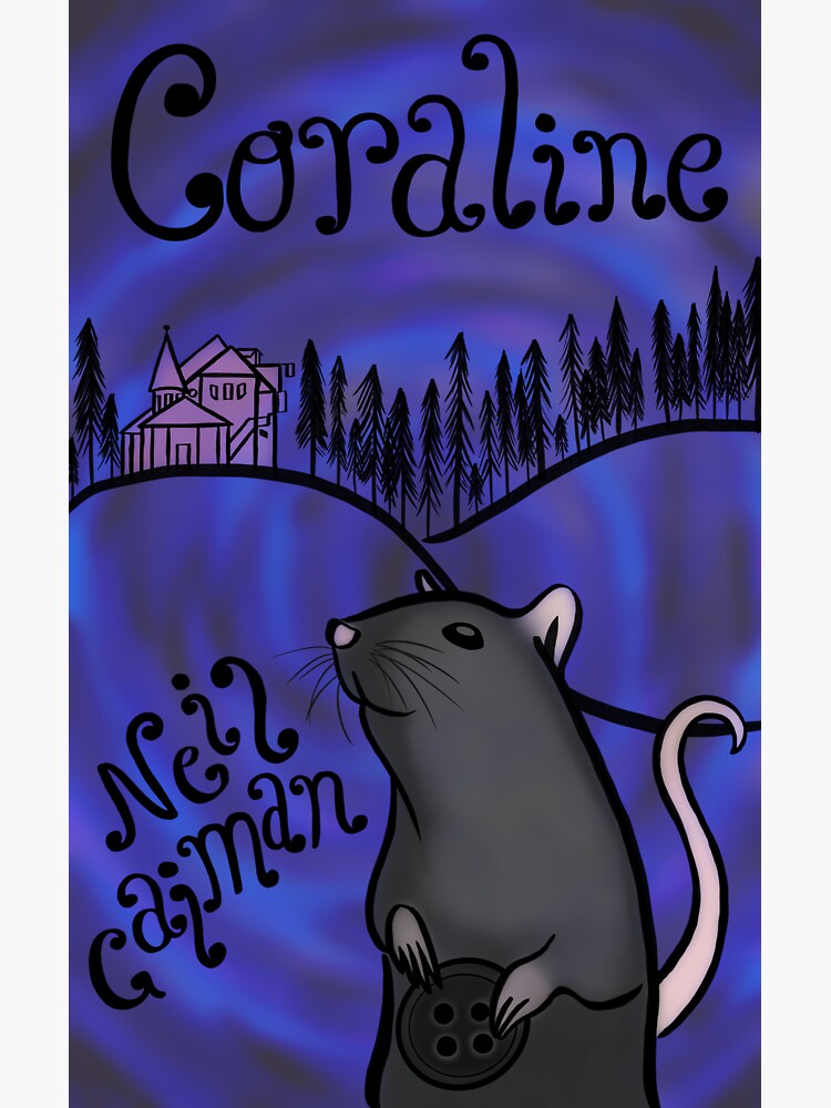 Coraline Book Cover Magnet for Sale by thebookishgoth