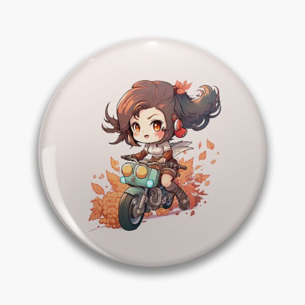 Item preview, anime girl on motorcycle autumn designed and sold by Soma-LUL.