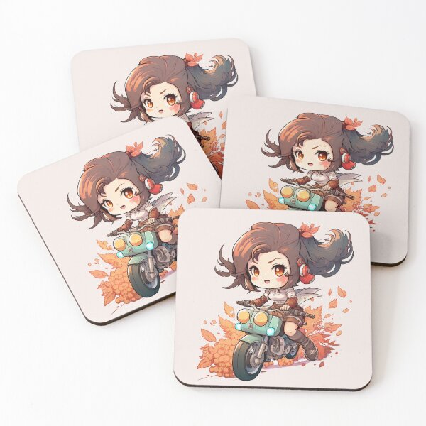 Item preview, anime girl on motorcycle autumn designed and sold by Soma-LUL.