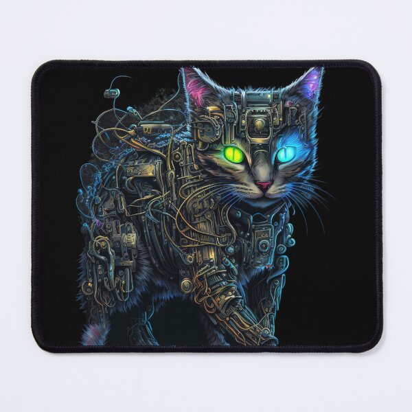 Item preview, Wired Mech Cat designed and sold by 9LivesCats.