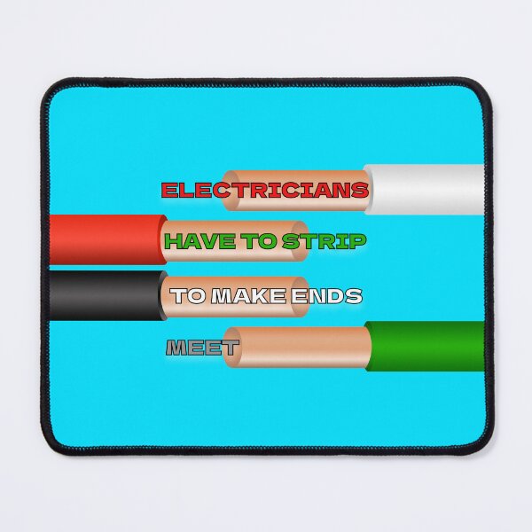 Item preview, Electricians Strip to Make Ends Meet designed and sold by aribluestein.