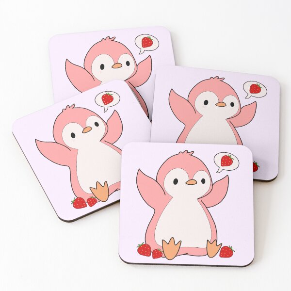 Item preview, Cute Strawberry Penguin  designed and sold by shadowtown.