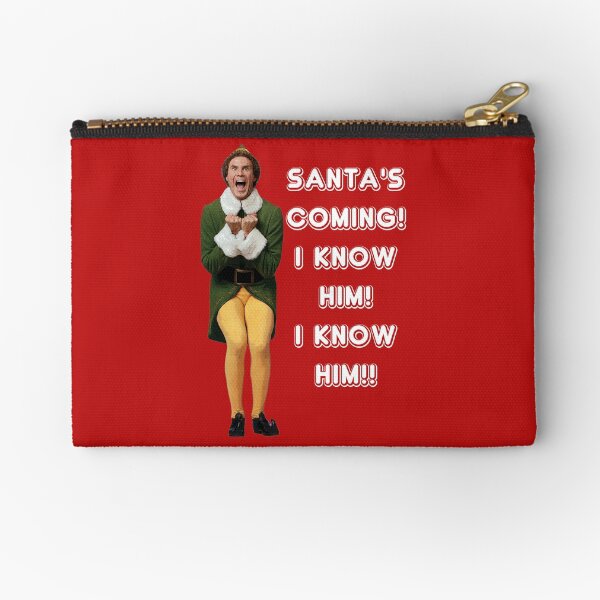 Item preview, SANTA'S COMING! I KNOW HIM! Elf The Movie Will Ferrell Buddy Christmas designed and sold by starkle.