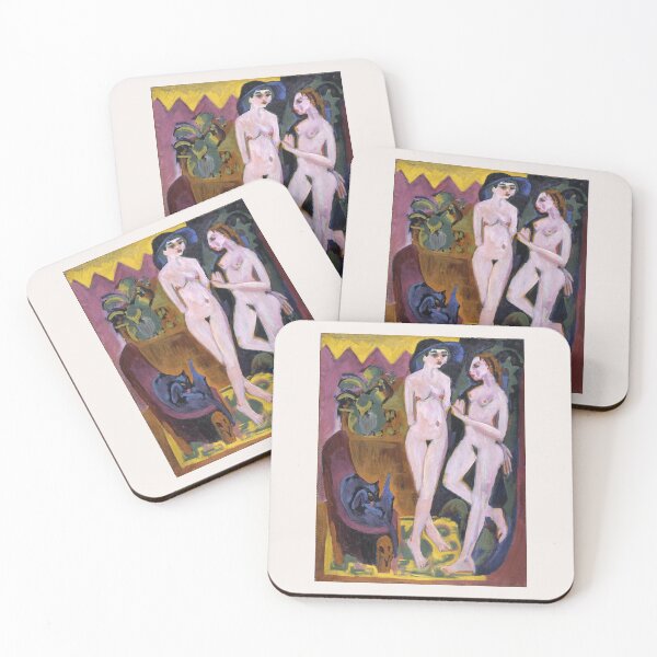 Item preview, Ernst Ludwig Kirchner Two Nudes in a Room  designed and sold by TeeARTHY.