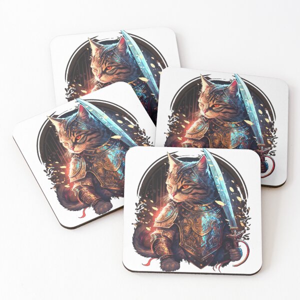 Item preview, Plate Warrior Cat designed and sold by 9LivesCats.