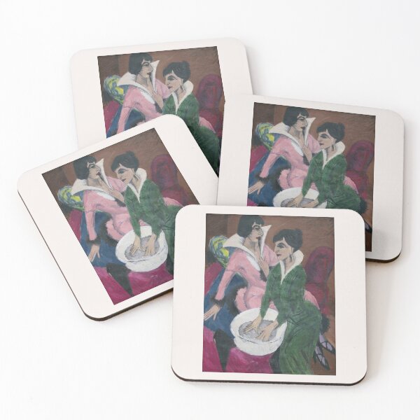 Item preview, Ernst Ludwig Kirchner Dos mujeres junto a un fregadero; Las hermanas (1913) designed and sold by TeeARTHY.