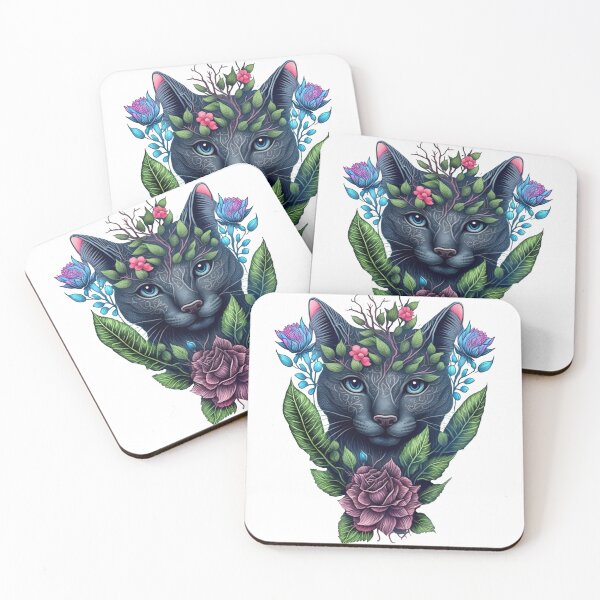 Item preview, Floral Cat II designed and sold by 9LivesCats.
