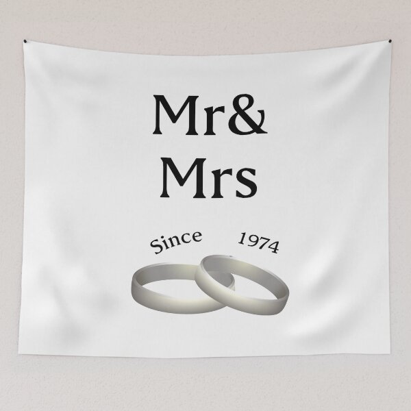 Item preview, 43rd anniversary matching Mr. Ard Mrs. Since 1974 designed and sold by Seas Wanda.