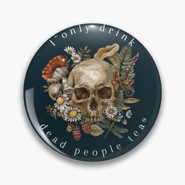 Item preview, Dead People Tea, Caduceus Sticker designed and sold by ArtInKind.