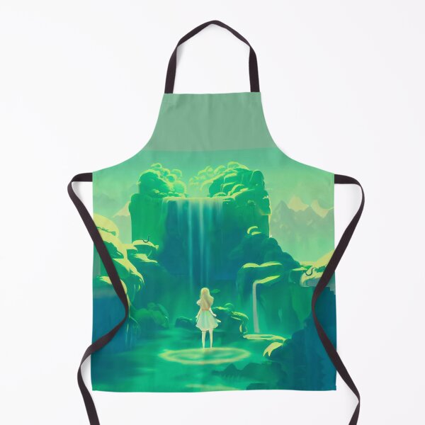 Item preview, Garden of Eden Anime Girl at Fountain of Youth designed and sold by TheFoxyWolfShop.