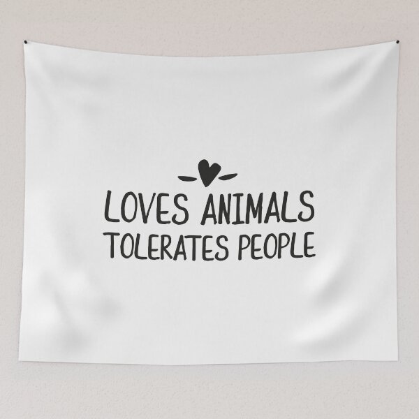 Item preview, Loves Animals Tolerates People designed and sold by faridman.