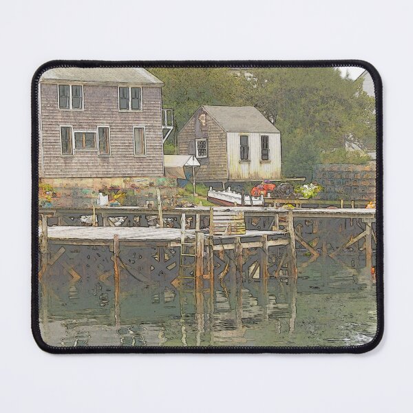Item preview, Maine Port Clyde Village - Original Art designed and sold by alpendesigns.