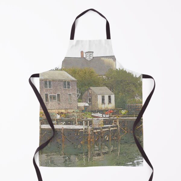 Item preview, Maine Port Clyde Village  - Original Art designed and sold by alpendesigns.