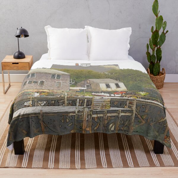 Item preview, Maine Port Clyde Village - Original Art designed and sold by alpendesigns.