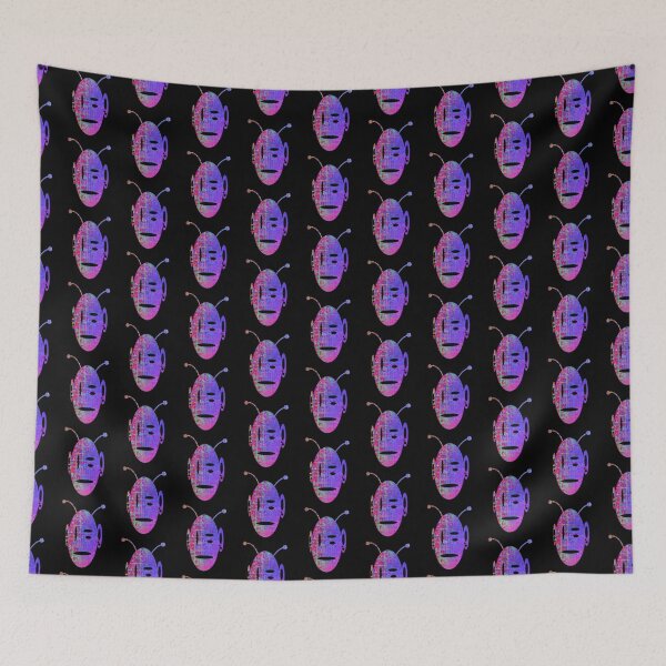 Item preview, Three eyed Alien silhouette  vintage cartoon Vector design original artwork by sage alien designed and sold by Design Repo.