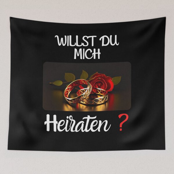 Artikelvorschau, Willst du mich heiraten? 1 (DE) Heiratsantrag entworfen und verkauft von PD-Store.