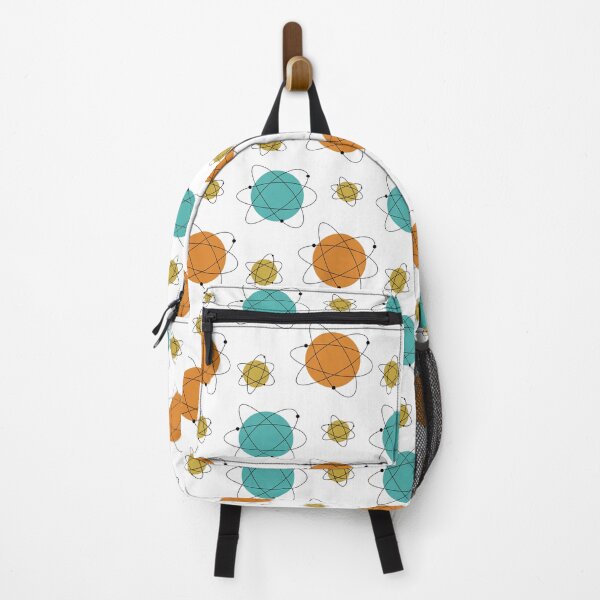 Item preview, Turquoise Orange Gold Mid Century Modern Atomic Pattern  designed and sold by Orchard Berry.