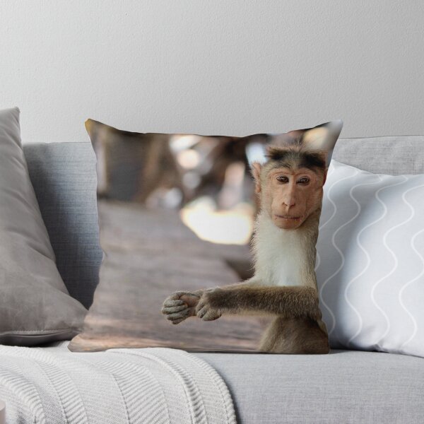 Item preview, Bonnet Macaque Monkey in Badami Fort designed and sold by VgBingi.