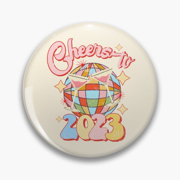 Item preview, Happy new year 2023 cheers to 2023 retro disco ball New Year’s Eve party  designed and sold by ArtfulGiftShop.
