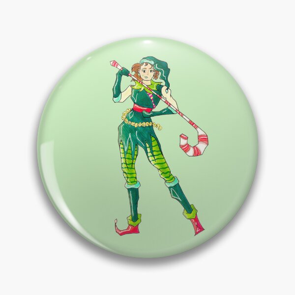 Item preview, Christmas Elf Girl Candy Cane Character designed and sold by Harold-Inks.