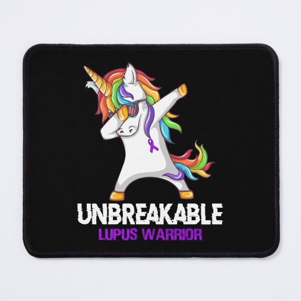 Item preview, Lupus Awareness - Unicorn Lupus Warrior Ribbon UNBREAKABLE designed and sold by Fernandezf.