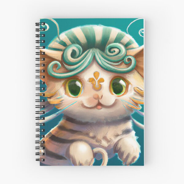 Item preview, Hellenic-style yellow-eyed striped white cat designed and sold by DuniDesign.