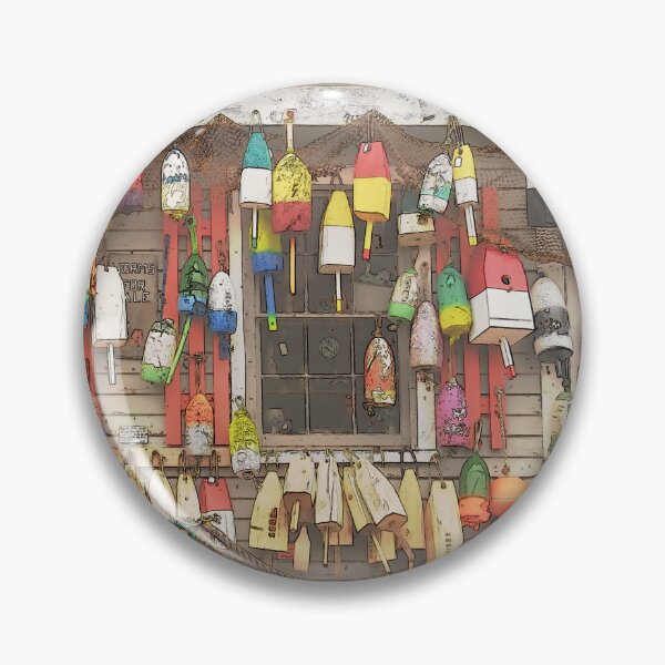 Item preview, Maine Lobster Buoys  - Original Art designed and sold by alpendesigns.
