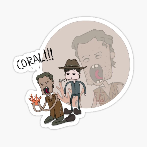 The Walking Dead Coral Sticker