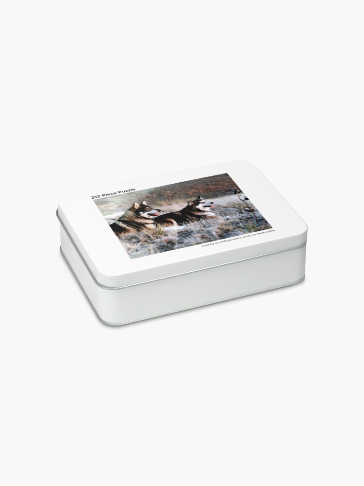 Thumbnail 2 of 3, Jigsaw Puzzle, Wolf dog pair designed and sold by rmcdi.