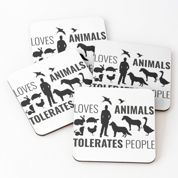 Item preview, Loves Animals Tolerates People designed and sold by faridman.