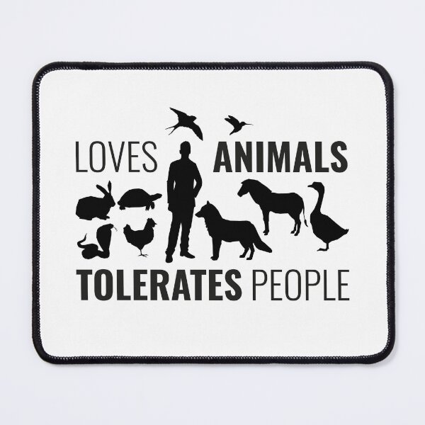 Item preview, Loves Animals Tolerates People designed and sold by faridman.