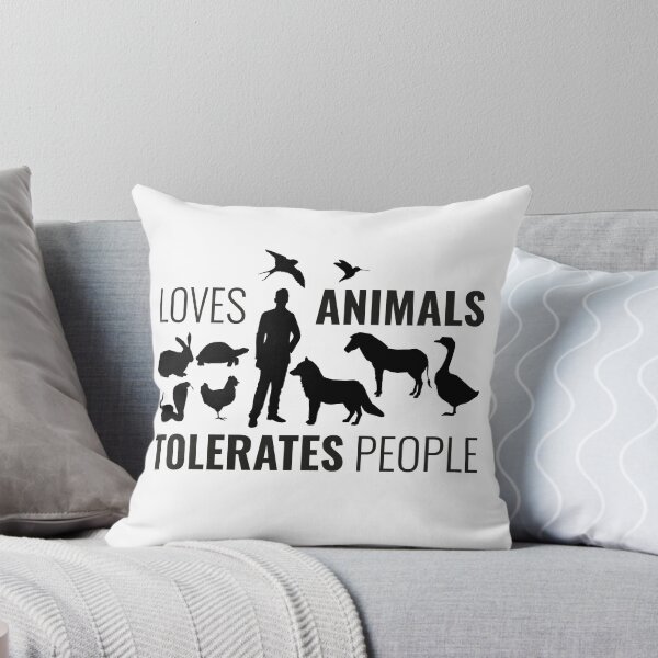 Item preview, Loves Animals Tolerates People designed and sold by faridman.