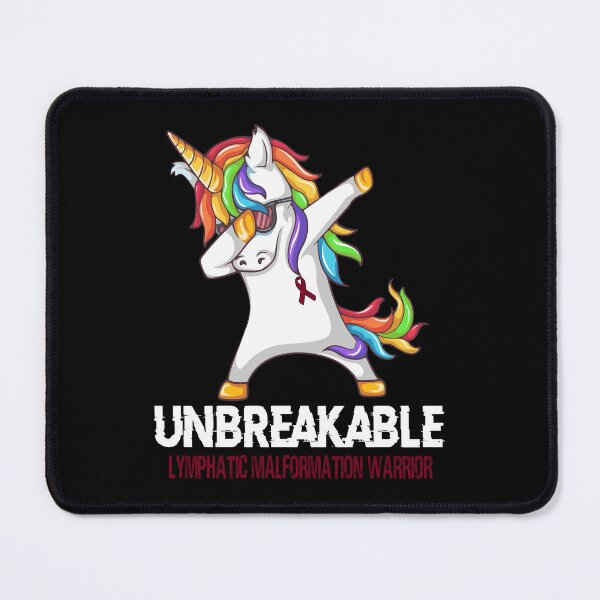 Item preview, Lymphatic Malformation Awareness - Unicorn Lymphatic Malformation Warrior Ribbon UNBREAKABLE designed and sold by Fernandezf.