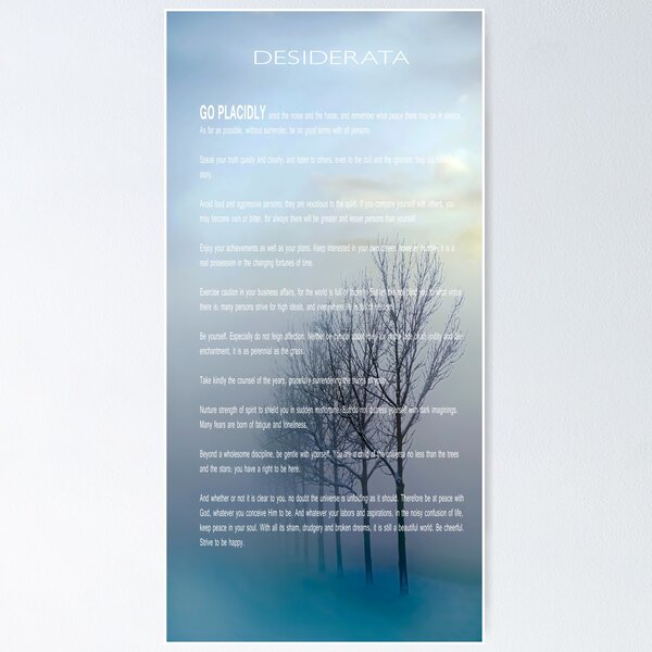 Item preview, DESIDERATA Winter Trees designed and sold by Daniel Hagerman.