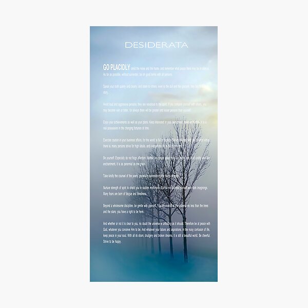 Item preview, DESIDERATA Winter Trees designed and sold by Daniel Hagerman.
