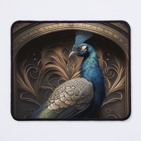 Item preview, Cinematic photo illustration of a peacock standing on a rock designed and sold by RK - Shop.