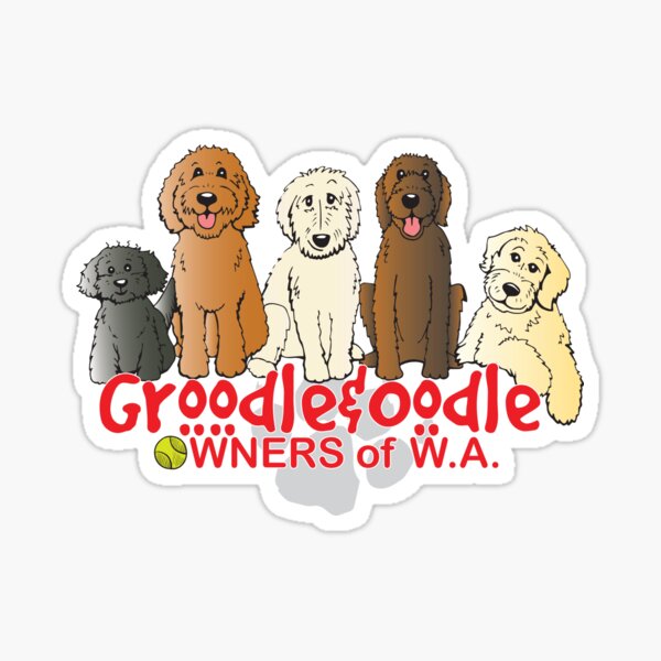 Groodle & Oodle Owners Club (red) Sticker