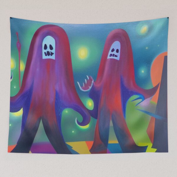 Item preview, Psycho Madness - Hairy Ghosts designed and sold by PsychoMadness.