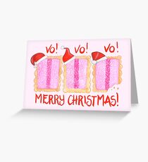 Iced VoVo - VO VO VO! Merry Christmas! Greeting Card